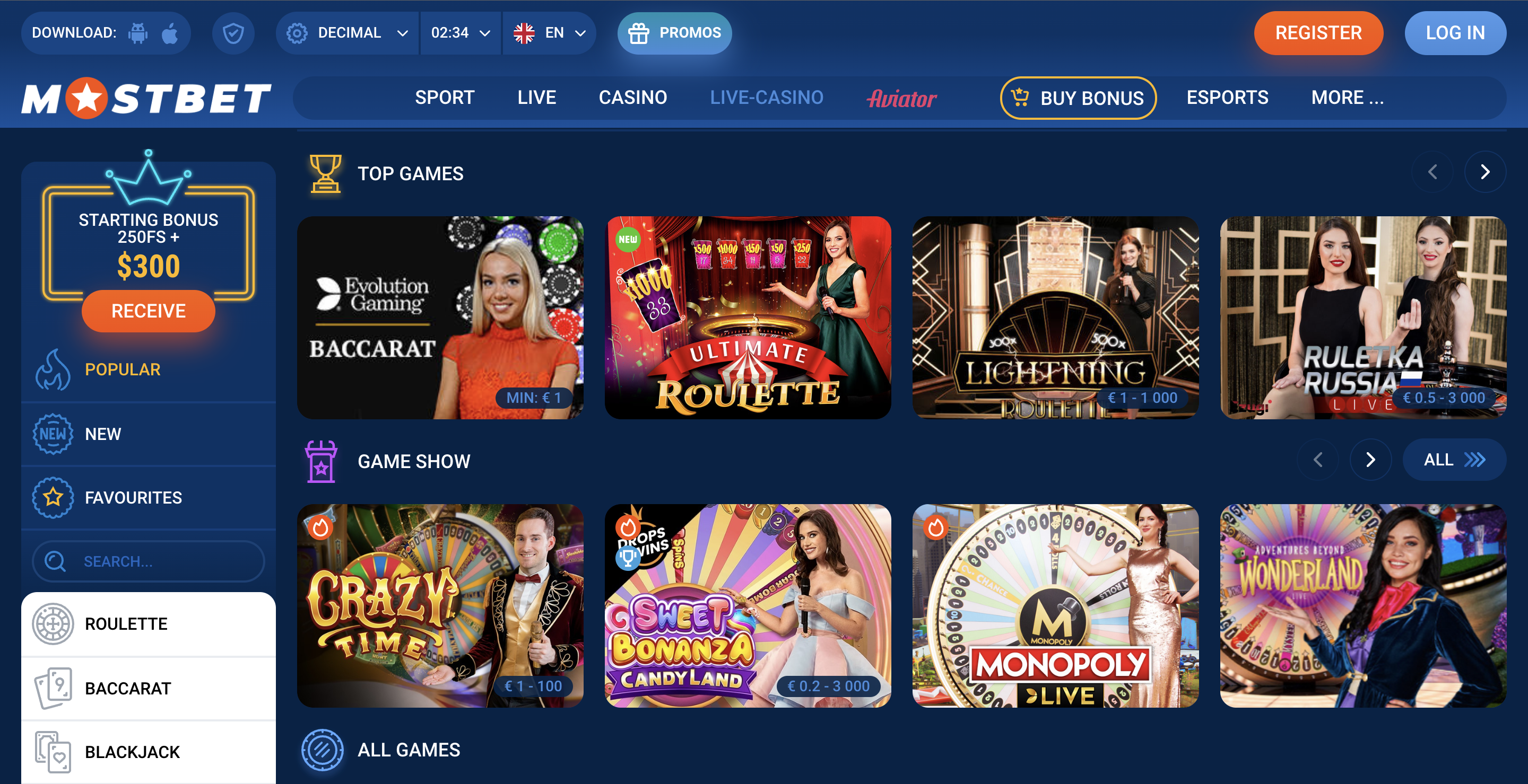 mostbet-live-casino